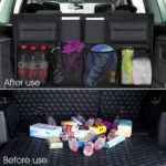 Car Trunk Organizer Universal Adjustable Backseat Storage Bag Net High Capacity Hanging Organizers for Jeeps SUVs Vans - Image 2