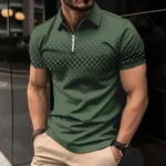 Summer T Shirts for Men 2026 Short Sleeve Men's Clothing Collar 3D Printing Plain Shirt Striped Polo Tees Fashion Pullover Tops - Image 29