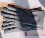 Women's Synthetic Leather Gloves Winter Warmth Short Thin Screen Driving Female Color Leather Gloves New 2022 Cycling - Image 10