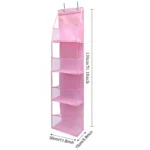 4Layer Storage Bag Foldable Hanging Organizers for Bathroom Behind Door Snacks Toys Clothes Storage Accessories Closet Organizer - Image 5