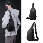 Crossbody Bag Fashionable Large Capacity Waterproof Lightweight Leisure Soft Comfortable Men Single Shoulder Bags - Image 6