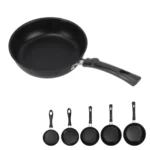 Frying Pan Skillet Light Smoke Frying Pan Professional Prevents Stick High Capacity Easy To Clean Heat Resistant for Home - Image 4