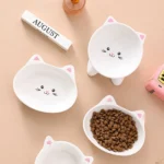Pet Supplies Ceramic Cat Bowl Creative Cute Dog Food Feeding Basin Multi-use Slanted Mouth Pet High Foot Bowl Kitten Puppy - Image 13