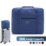 Travel Duffel Bag Lightweight Foldable Unisex Tote Carry On Luggage Weekender Overnight Stays Suitcase Organiser 20L Large Bags