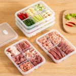 Refrigerator Food Storage Containers, Suitable For Meat And Other Food, Food-grade Airtight Containers, 2/4/6 Compartments. - Image 14