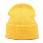 Knitted hats for men and women in autumn and winter, pure color, simple and versatile. Knitted hats with pullovers and cold hats - Image 3