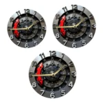 2D Wall Clock Mechanical Clock Contemporary Digital Clock Arabic Numerals Easy Reading Hanging Clock Decoration for Bedroom Room - Image 12