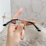 Retro Eyewear UV400 Rectangle Sunglasses Sunglasses for Women Vintage Sunglasses Frameless Sunglasses - Image 21