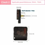 Wall Clock Movement Mechanism Clock Hands Long Shaft Silent Quartz Movement Clockwork Table DIY Watches Repair Tools - Image 16