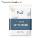 3 / 4-Piece Disposable Bed Sheet Dirty Proof Bedding Set Duvet Cover Pillowcase Thickened Non-Woven Isolation Sheets Travel - Image 9