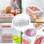 Meat Container for Fridge, Stackable Cold Cuts Storage Containers with Clear Lids for Deli Meat, Bacon, Cheese & Meal Prep - Image 2