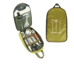 Outdoor Cookware 8-piece Set Camping Kitchen Utensils Portable Stainless Steel Tableware Camping Picnic Supplies BBQ Tools - Image 3