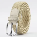 Trendy Casual Stretch Canvas Braided Belts Versatile Hole-free Weave Waistbelt Elastic Belt For Women Man - Image 10