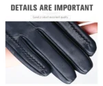 Touch Screen Leather Gloves, High-End Leather Gloves Women, Genuine Leather Winter Gloves, Keep Warm Women's Leather Gloves-2226 - Image 40