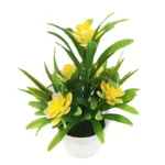 Artificial Flowers Plant Pot Simulate Fake Plastic Flowers Home Office Decor Gift Desktop Bonsai Wedding Party Balcony Ornaments - Image 9