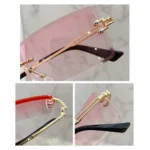 Retro Eyewear UV400 Rectangle Sunglasses Sunglasses for Women Vintage Sunglasses Frameless Sunglasses - Image 20