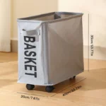 Laundry Basket With Wheels Large Capacity Yoga Mat Storage Basket Multifunctional Foldable Waterproof Dirty Clothes Storage Bag - Image 11