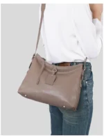 Tote Bag Full-Grain Vegetable-Tanned Leather Large Capacity Shoulder Crossbody Bag Elegant Work commute Stylish - Image 16