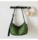 Outdoor Portable Crossbody Bags for Men and Women Commuter Waterproof Youth Shoulder Bag Solid Color Lightweight Female Tote - Image 24