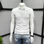 Polo Men's T-shirt Slim Fit Clothes Streetwear Top Embroidery Print With Collar Man Tee Shirts Graphic White Vintage Hot S - Image 20