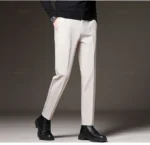 New Men‘s Suit Pants Slim Business Office Elastic Waist Black Grey Classic Pant Korean Trousers Male Plus Size 27-38 40 42 - Image 21