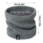 Fashion Women Knitted Scarf Solid Cashmer Like Winter Snood Scarves Lady Warm Thick Unisex Men Neck Scarfs Ring - Image 12