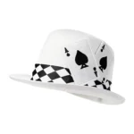 Top Hats for Men Playing Card Pattern Magician Costume Accessory Novelty Felt Hat For Stage Shows Cosplay Parties School Plays - Image 11