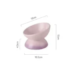 Cat Ceramic Bowl Gradient Pet Food Water Feeders Small Dogs Drinking Eating Supplies Raised Tilted Cats Puppy Feeding Supplies - Image 8
