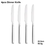 4/6/16/24 Pieces Cutlery Set Stainless Steel Thin Tableware Mirror Elegant Knife Fork Spoon Western Dinner Set Sliverware - Image 15