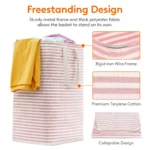 75L Large Collapsible Laundry Baskets with Handle Household Clothes Storage Basket Dirty Laundry Toys Storage Organization - Image 5