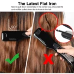 Professional Hair Straightener Steam Flat Iron Straightening Brush Electric Hair Brushes Ceramic Tourmaline Vapor Straighteners - Image 6