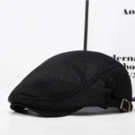 Men Mesh Newsboy Caps British Painters Hats Spring and Summer Ventilate Berets Adjustable Flat Cap Hip Hop Berets