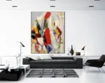 Colorful Textured Wall Art Abstract Handmade Painting On Canvas Large Wall Decor Room Decoration For Living Room Bedroom Picture - Image 17