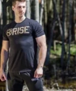 Men Tshirt Short Sleeve Shirts for Men Casual Workout Gym Fitness Muscle Shirt Daily Wear - Image 6