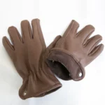 Brown Leather Work Gloves for Cutting/Motorcycle/Farm,Cowhide Work Gloves with faded effect for men - Image 6
