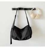 Outdoor Portable Crossbody Bags for Men and Women Commuter Waterproof Youth Shoulder Bag Solid Color Lightweight Female Tote - Image 26