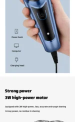 Shaver for Men USB Electric Shaver Powerful Beard Shaving Machine Electric Razor Rechargeable Waterproof - Image 15