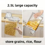 2.5L Covered Moisture-proof Sealed Storage Container - Used for Grain, Nut, Flour, Rice Food Storage Boxes - Image 5