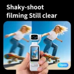 4K HD Vlogging Camera 180 Degree Rotation Lens Mini DV Video Recorder for Cycling Travel Sport and Outdoor Activities