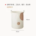 Foldable Fabric Laundry Basket Home Use Dirty Clothes Hamper Toy Storage Basket Wash Tub Bedroom Utility Storage Basket - Image 18