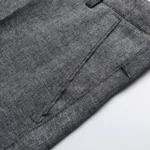 Daily Versatile Male Formal Trousers Stable Waist Breathable Linen Textured Fabric Office Wedding Multi Scene Long Pants - Image 28