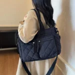 Large capacity Tote Bags for Women Shoulder Side Bag Fashion Space cotton Shopping Bags Multi-pocket Messenger Bag Lady Handbags - Image 16