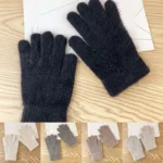 Gloves women's winter cute plush warm riding gloves women gloves womens gloves women winter gloves winter gloves women - Image 27