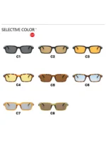 Women's Square Sunglasses 2024 New Sunglasses Fashion Sunglasses Street Photography Sunglasses Trendy Fashion - Image 17