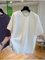 Summer Men T-Shirts Casual Lazy Breathable Quick Drying Short Sleeves Cool Fashion Loose Korean Outdoor High Street Top - Image 19