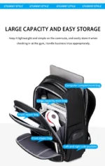 Backpack Men's Backpack, Lightweight Business Travel Computer Bag, Business Travel Bag, Large Capacity Middle School Student Bac - Image 16