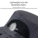 Summer Sun Hats UV Protection Outdoor Hunting Fishing Cap For Men Women Hiking Camping Visor Bucket Hat Neck Flap Fisherman Hat - Image 12