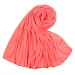 Women Big Size Cotton Jersey Hijabs Scarf Islamic Turban Shawls Trendy Muslim Hijab Solid Plain Cotton Scarves Headscarf - Image 34
