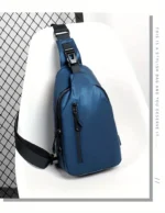 Crossbody Bag Fashionable Large Capacity Waterproof Lightweight Leisure Soft Comfortable Men Single Shoulder Bags - Image 14
