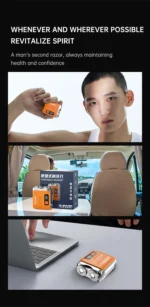 Mini Electric Smart Shaver Household Car Shaver Digital Display Dual Blade Rechargeable Shaver Powerful Beard Trimmer Tool - Image 27